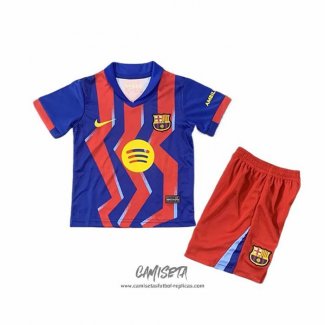 Cuarto Camiseta Barcelona 2025-2026 Nino