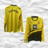 Primera Camiseta Borussia Dortmund 2023-2024 Manga Larga