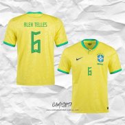 Primera Camiseta Brasil Jugador Alex Telles 2022