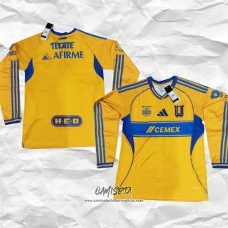 Primera Camiseta Tigres UANL 2025-2026 Manga Larga
