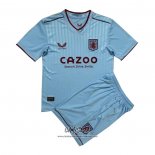 Segunda Camiseta Aston Villa 2022-2023 Nino