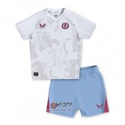 Segunda Camiseta Aston Villa 2023-2024 Nino