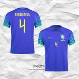 Segunda Camiseta Brasil Jugador Marquinhos 2022