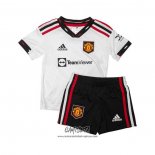 Segunda Camiseta Manchester United 2022-2023 Nino