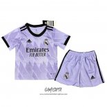 Segunda Camiseta Real Madrid 2022-2023 Nino