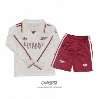 Tercera Camiseta Arsenal 2025-2026 Nino Manga Larga