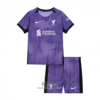 Tercera Camiseta Liverpool 2023-2024 Nino