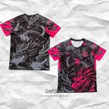 Camiseta Barcelona Dragon 2025-2026 Negro Rojo Tailandia