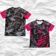 Camiseta Barcelona Dragon 2025-2026 Negro Rojo Tailandia