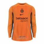 Camiseta Inter Milan Portero 2025-2026 Manga Larga Naranja