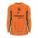 Camiseta Inter Milan Portero 2025-2026 Manga Larga Naranja