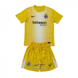 Camiseta Inter Milan Portero 2025-2026 Nino Amarillo