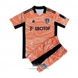 Camiseta Leeds United Portero 2021-2022 Nino Naranja