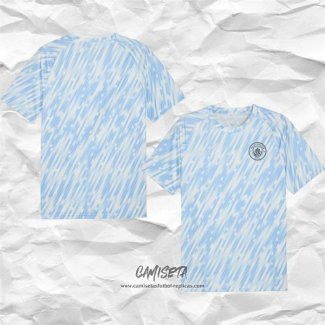 Camiseta Pre Partido del Manchester City 2025-2026 Azul