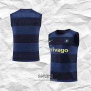 Camiseta de Entrenamiento Chelsea 2022-23 Sin Mangas Azul