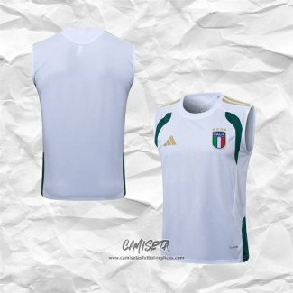 Camiseta de Entrenamiento Italia 2025-2026 Sin Mangas Blanco