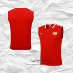 Camiseta de Entrenamiento Manchester United 2025-2026 Sin Mangas Rojo