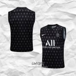 Camiseta de Entrenamiento Paris Saint-Germain 2023-2024 Sin Mangas Negro