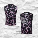 Camiseta de Entrenamiento Paris Saint-Germain 2025-2026 Sin Mangas Negro Rosa