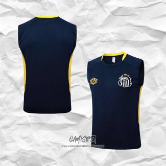Camiseta de Entrenamiento Santos 2025-2026 Sin Mangas Azul
