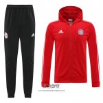 Chandal con Capucha del Bayern Munich 2022-2023 Rojo