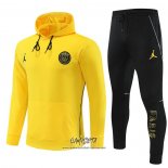 Chandal con Capucha del Paris Saint-Germain Jordan 2023 Nino Amarillo