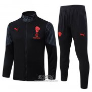 Chandal de Chaqueta del AC Milan 2025-2026 Nino Negro