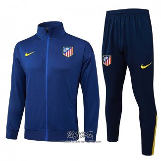 Chandal de Chaqueta del Atletico Madrid 2025-2026 Nino Azul