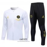 Chandal de Chaqueta del Paris Saint-Germain Jordan 2023-2024 Nino Blanco