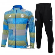 Chandal de Chaqueta del Real Madrid 2025-2026 Azul Verde