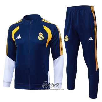 Chandal de Chaqueta del Real Madrid 2026-2027 Nino Azul