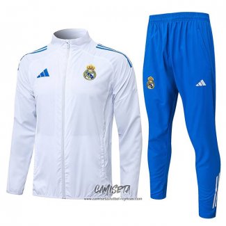 Chandal de Rompevientos del Real Madrid 2025-2026 Blanco