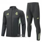 Chandal de Rompevientos del Real Madrid 2025-2026 Gris Verde