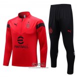 Chandal de Sudadera del AC Milan 2022-2023 Rojo