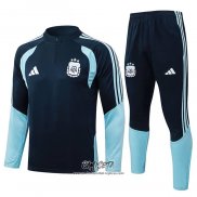 Chandal de Sudadera del Argentina 2025-2026 Nino Azul