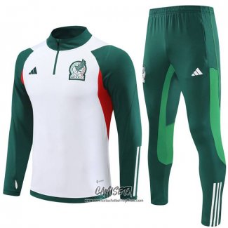 Chandal de Sudadera del Mexico 2023-2024 Nino Blanco