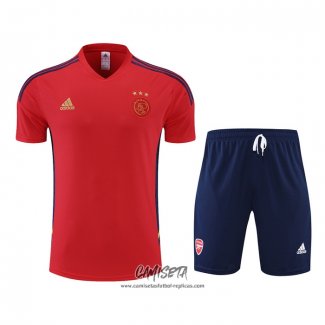 Chandal del Ajax 2022-2023 Manga Corta Rojo - Pantalon Corto