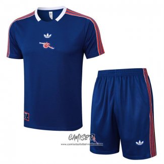 Chandal del Arsenal 2025-2026 Manga Corta Azul - Pantalon Corto
