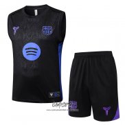 Chandal del Barcelona 2025-2026 Sin Mangas Negro Azul