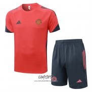 Chandal del Bayern Munich 2025-2026 Manga Corta Naranja - Pantalon Corto