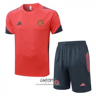Chandal del Bayern Munich 2025-2026 Manga Corta Naranja - Pantalon Corto