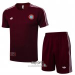 Chandal del Bayern Munich 2025-2026 Manga Corta Rojo - Pantalon Corto