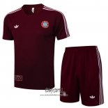 Chandal del Bayern Munich 2025-2026 Manga Corta Rojo - Pantalon Corto