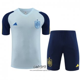 Chandal del Espana 2023-2024 Manga Corta Azul - Pantalon Corto