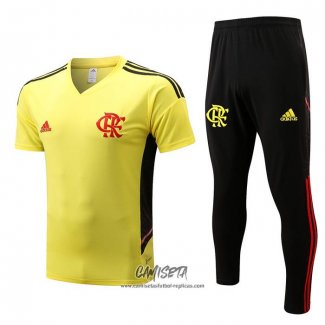 Chandal del Flamengo 2022-2023 Manga Corta Amarillo