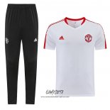 Chandal del Manchester United 2023-2024 Manga Corta Blanco