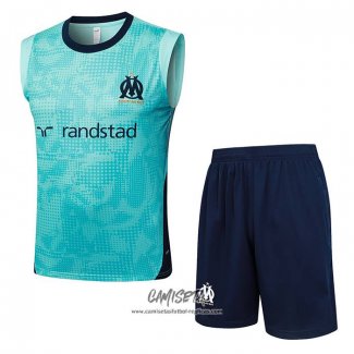 Chandal del Olympique Marsella 2025-2026 Sin Mangas Verde
