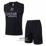Chandal del Paris Saint-Germain 2025-2026 Sin Mangas Negro