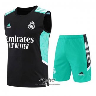 Chandal del Real Madrid 2022-2023 Sin Mangas Negro