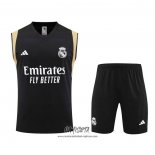 Chandal del Real Madrid 2023-2024 Sin Mangas Negro